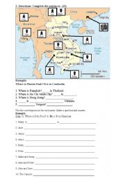 English Worksheet: Where is/are he/she/they from?