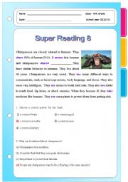 English Worksheet: Super Reading Series 5 