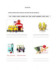 English Worksheet: My School
