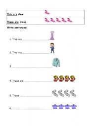 English Worksheet: this these