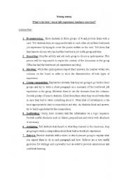English Worksheet: Writing activity - Jobs