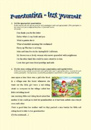 English Worksheet: Punctuation - test yourself