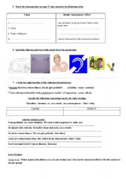 English Worksheet: air and land pollution 9th form tunisian pupils
