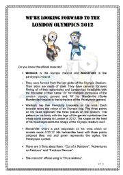 English Worksheet: Olympic games