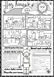 English Worksheet: house