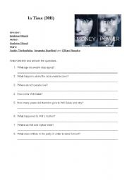 English Worksheet: InTime