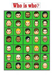 English Worksheet: Who is who?