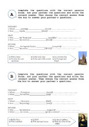 English Worksheet: The passive