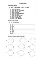 English worksheet: test 