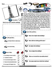 English Worksheet: RC Series_U.S Edition_02 Empire State (Fully Editable + Key) 