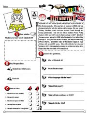 English Worksheet: RC Series_British Edition_09 Elizabeth II (Fully Editable + Key) 