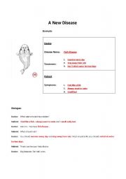 English Worksheet: New Disease