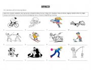 English Worksheet: Worksheet - Sports