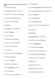 English worksheet: Question Forms
