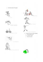 English Worksheet: sport disciplines