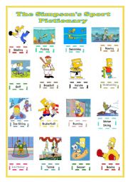 English Worksheet: The Simpsons Sport