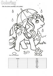 English Worksheet: Coloring