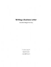 English Worksheet: Letter