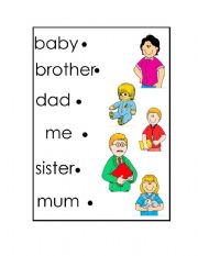 English Worksheet: Family members