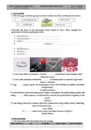 English Worksheet: criss-crossed lovers