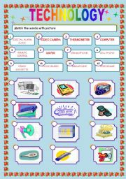 English Worksheet: technology 