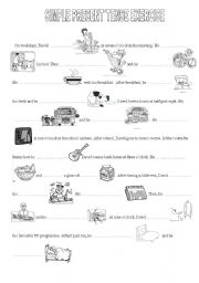 English Worksheet: present simple