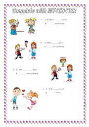 English Worksheet: lets practice greetings