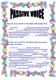 English Worksheet: Passive Voice 
