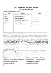 English Worksheet: At the travel agency