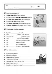 English Worksheet: Present Simple Tense