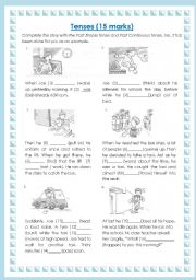 Past Simple Tense and Past Continuous Tense (in context)