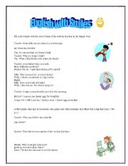 English worksheet: English with Smiles