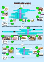 English Worksheet: food and drink