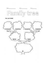 English Worksheet: Family tree