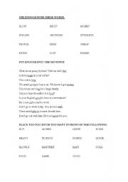 English worksheet: enough, too much, toomany