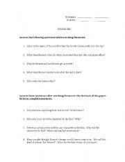 English Worksheet: October Sky Movie Guide