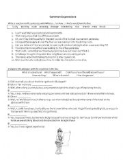 English Worksheet: Common Expression