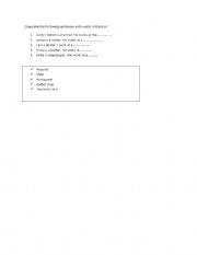 English worksheet: Profession excercise