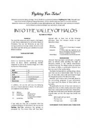 English Worksheet: Into the Valley of Halos