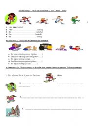 English Worksheet: present simple 