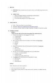 English worksheets the lottery ticket by anton ckehov lesson plan
