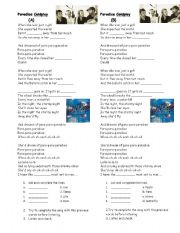 Coldplay Paradise Lyrics - ESL worksheet by isabelaaadias