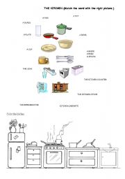 English Worksheet: THE KITCHEN