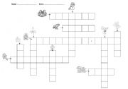 English worksheet: crosswords