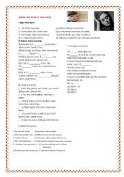 English Worksheet: SET FIRE TO THE RAIN- SONG