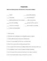 English worksheet: travel