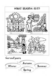 English Worksheet: What season is it?