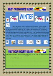 English Worksheet: my favourite season