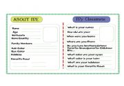 English Worksheet: identity card