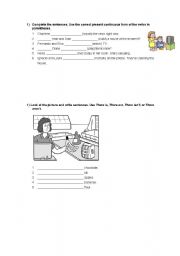 English worksheet: Present continuous